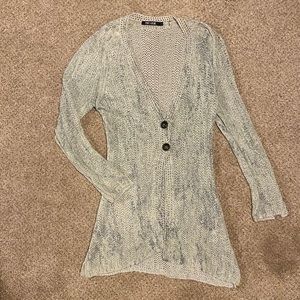 NIC+ZOE button up knit sweater PASTEL - SMALL
